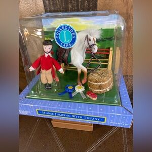 Horse Jumping With Tiffany Collectors Lane Equestrian‎ Doll Set NIB 1998 Vintage